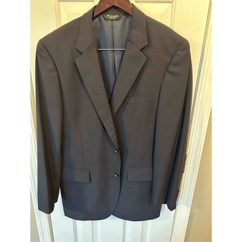Jos a bank blue suit jacket size 42R